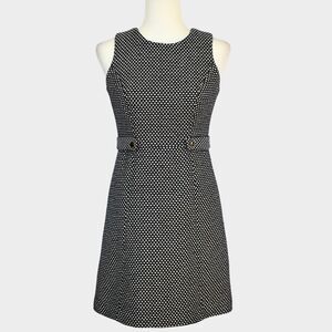 SHOSHANNA Women's Angela Tweed Shift Dress Black & White Size 2